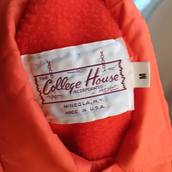 Men's Medium Vintage Coach Jacket Nebraska Imperial Longhorns USA Snap Buttons - Picture 3 of 6